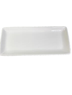 10 inch Strawberry Street White Stoneware Appetizer Tray Dish